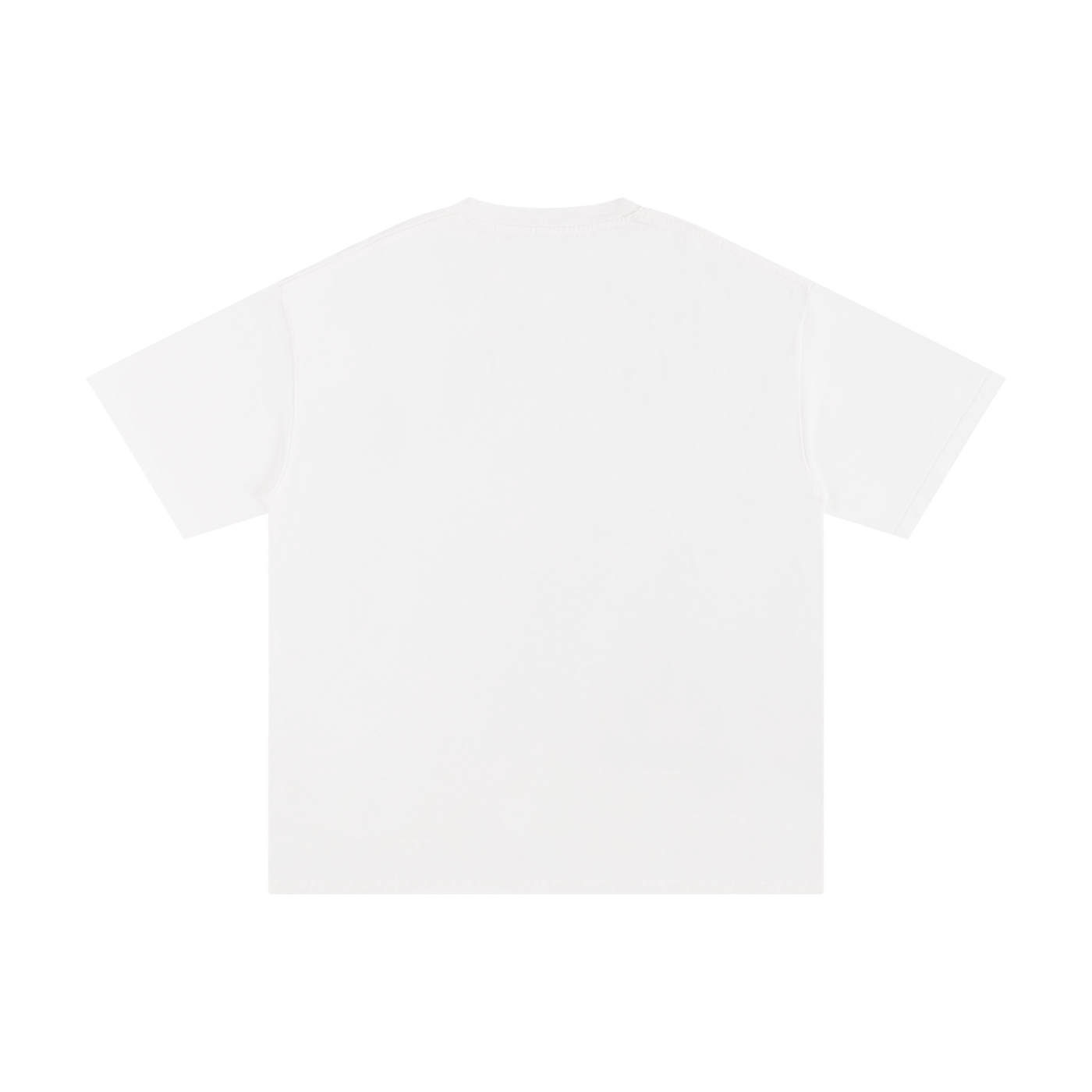 Plain white t-shirt on a white background